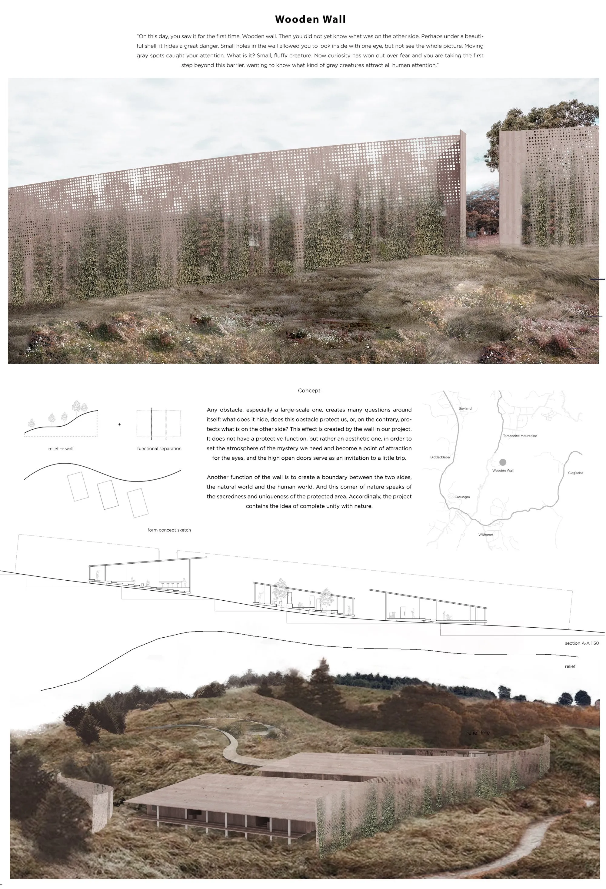 Wooden Wall: A Sustainable Wildlife Architecture Project Protecting Koalas in Queensland