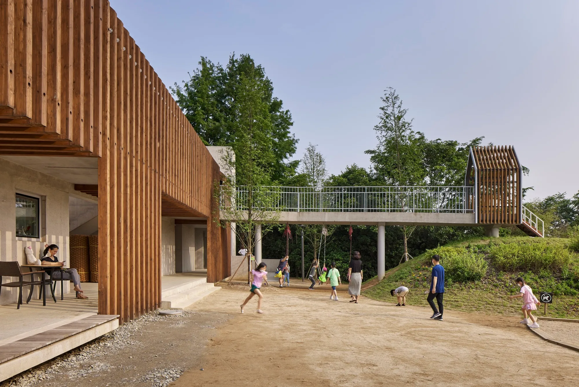 ilsangarchitects Builds a Village-Scaled Playground Without Rides in Jeonju