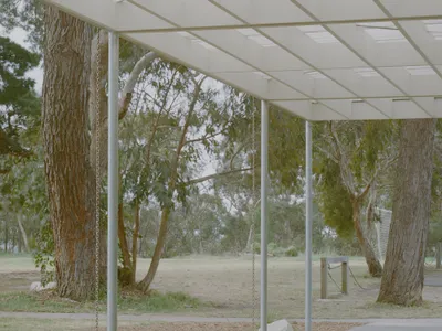 SSdH Slips a Kit-of-Parts Pavilion into Melbourne's Studley Park Eucalyptus Grove