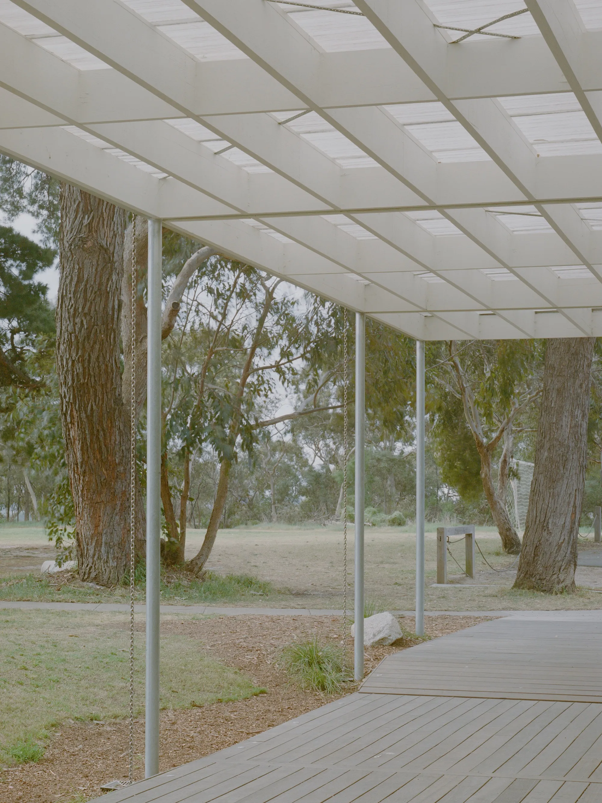 SSdH Slips a Kit-of-Parts Pavilion into Melbourne's Studley Park Eucalyptus Grove