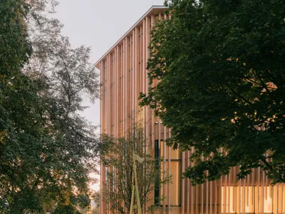 Schenker Salvi Weber Builds a Children's Art Laboratory That Grows Out of an Austrian Park