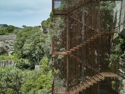 Comas-Pont arquitectes Carve a Steel Staircase into a Cliff to Restore a Lost Pilgrimage Path