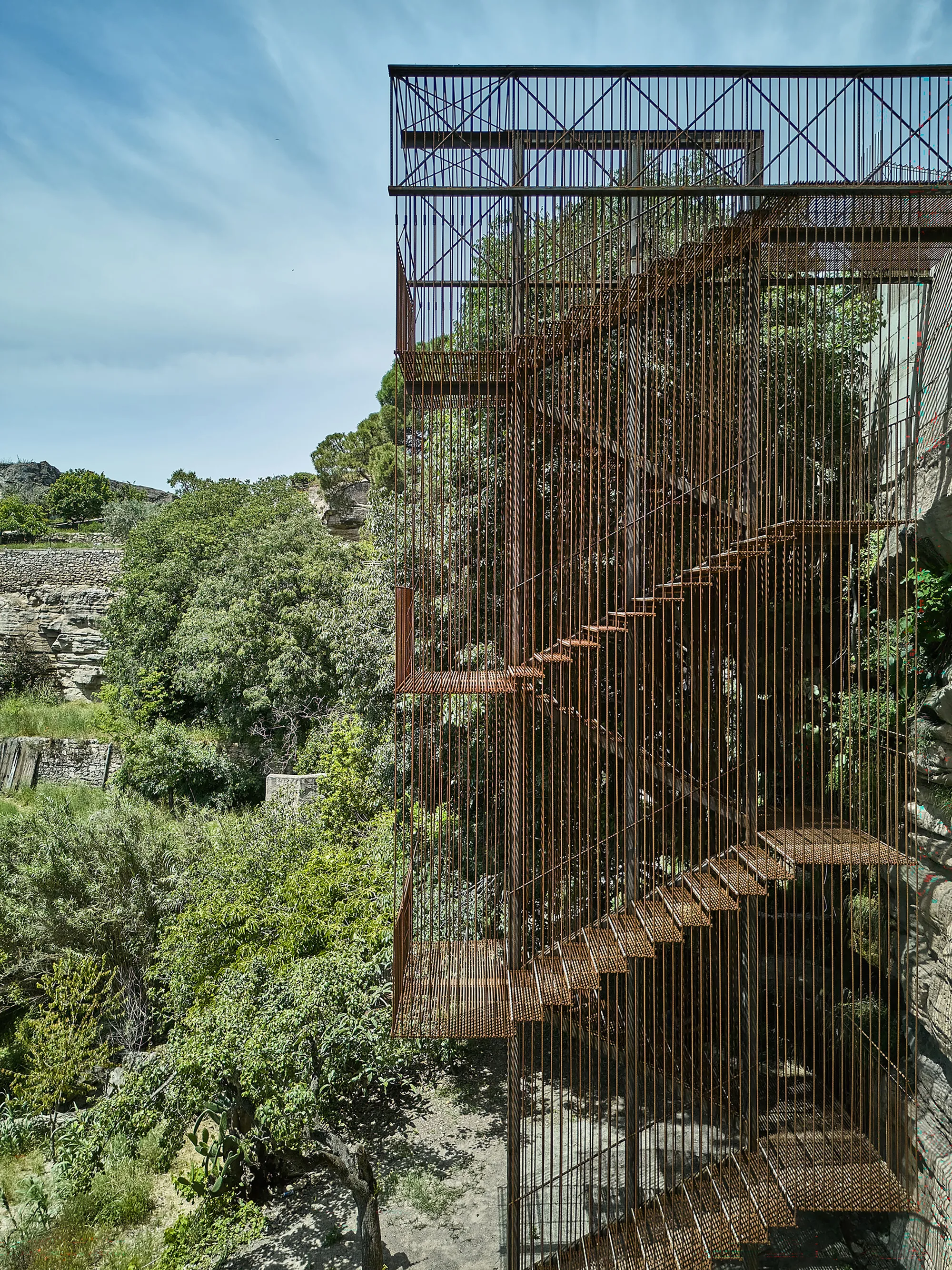 Comas-Pont arquitectes Carve a Steel Staircase into a Cliff to Restore a Lost Pilgrimage Path