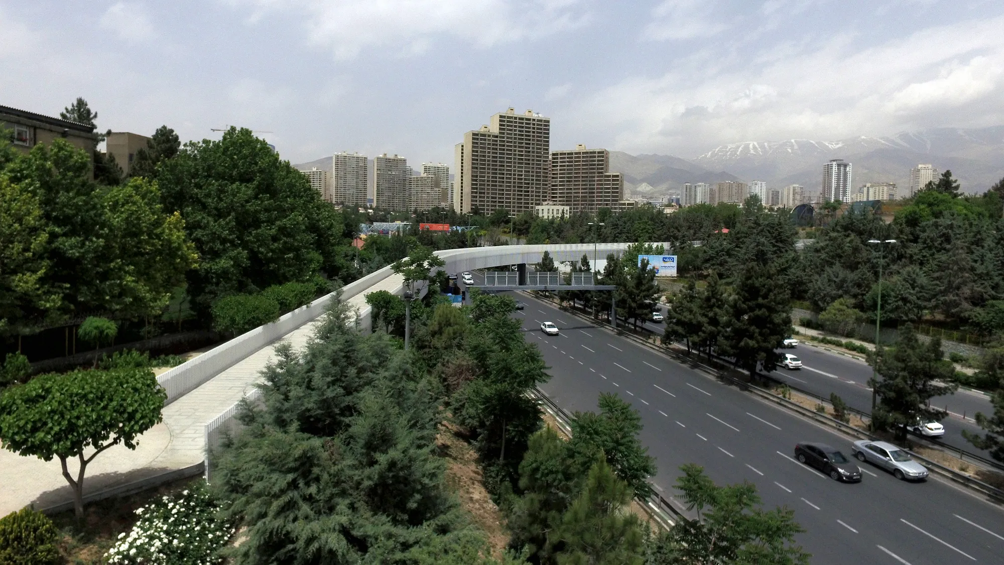 Katoum Architecture Studio Wraps a 180-Meter Tehran Footbridge in a Single Sculptural Skin