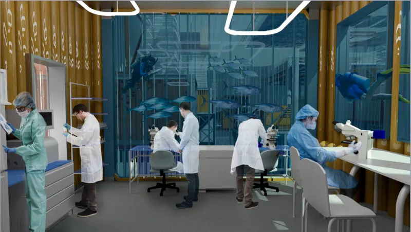 Underwater laboratories immerse researchers directly within marine ecosystems and aquatic biodiversity.