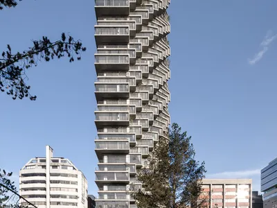 BIG Stacks a Vertical Neighborhood of Pixelated Terraces above Quito's Largest Park