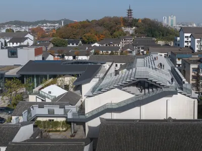 SpActrum Stitches a Thousand-Year-Old Shaoxing Block Back Together with Steel, Glass, and Rooftop Corridors