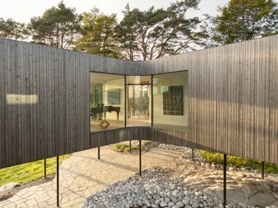Saunders Architecture Draws a Single Line in the Air Above a Norwegian Hilltop for a Grieg Descendant