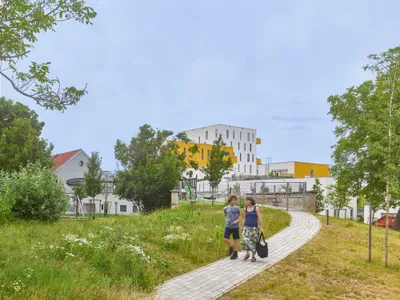 Arenas Basabe Palacios and Buschina + Partner Turn a Vienna Hillside into 82 Sun-Chasing Homes
