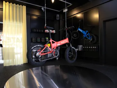 Spacon & X Turns a Copenhagen Bike Shop into a Neon-Lit Sensory Universe for MATE