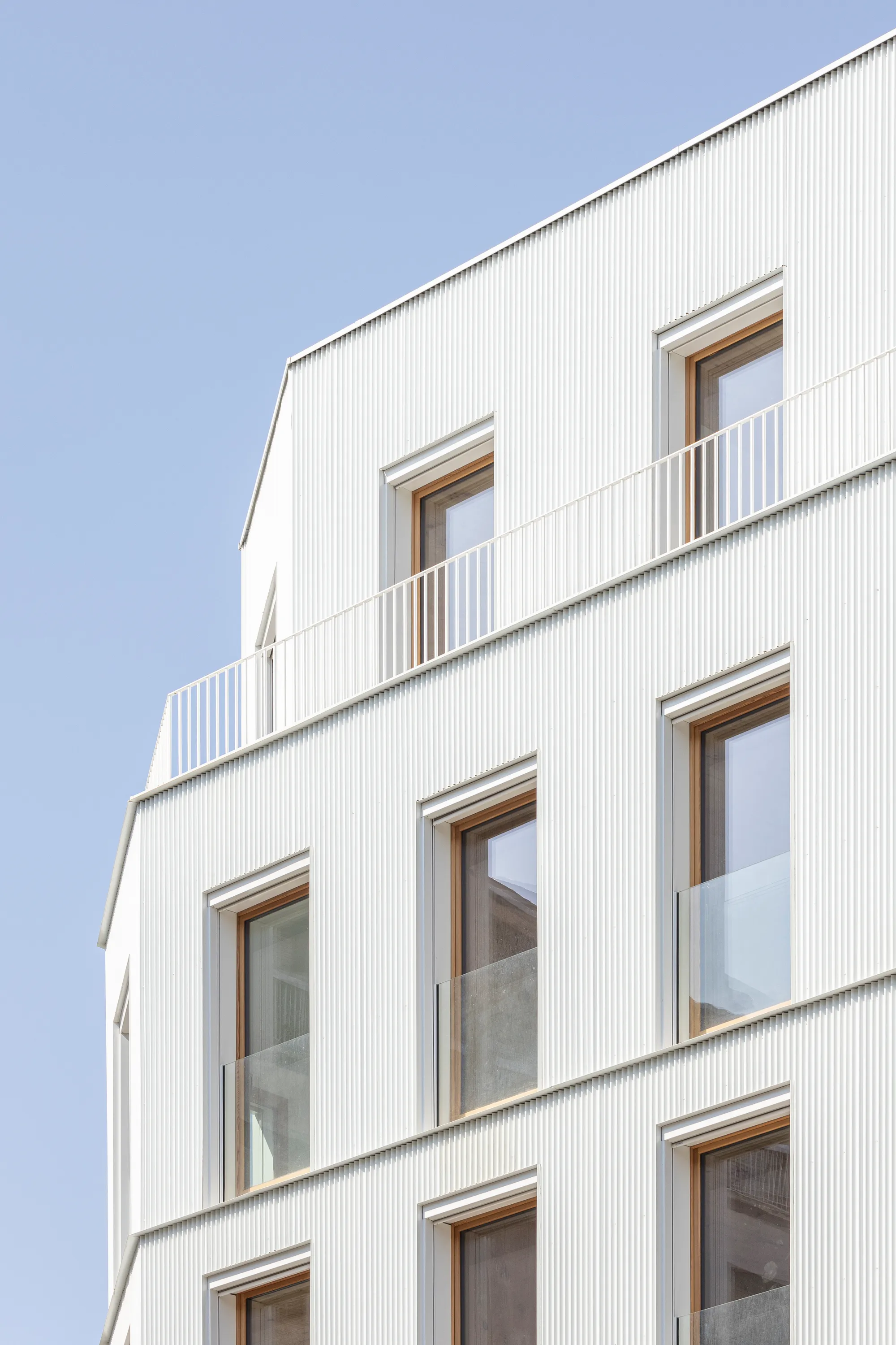Mobile Architectural Office Stacks Six Timber Homes on a Paris Corner in Ten Days