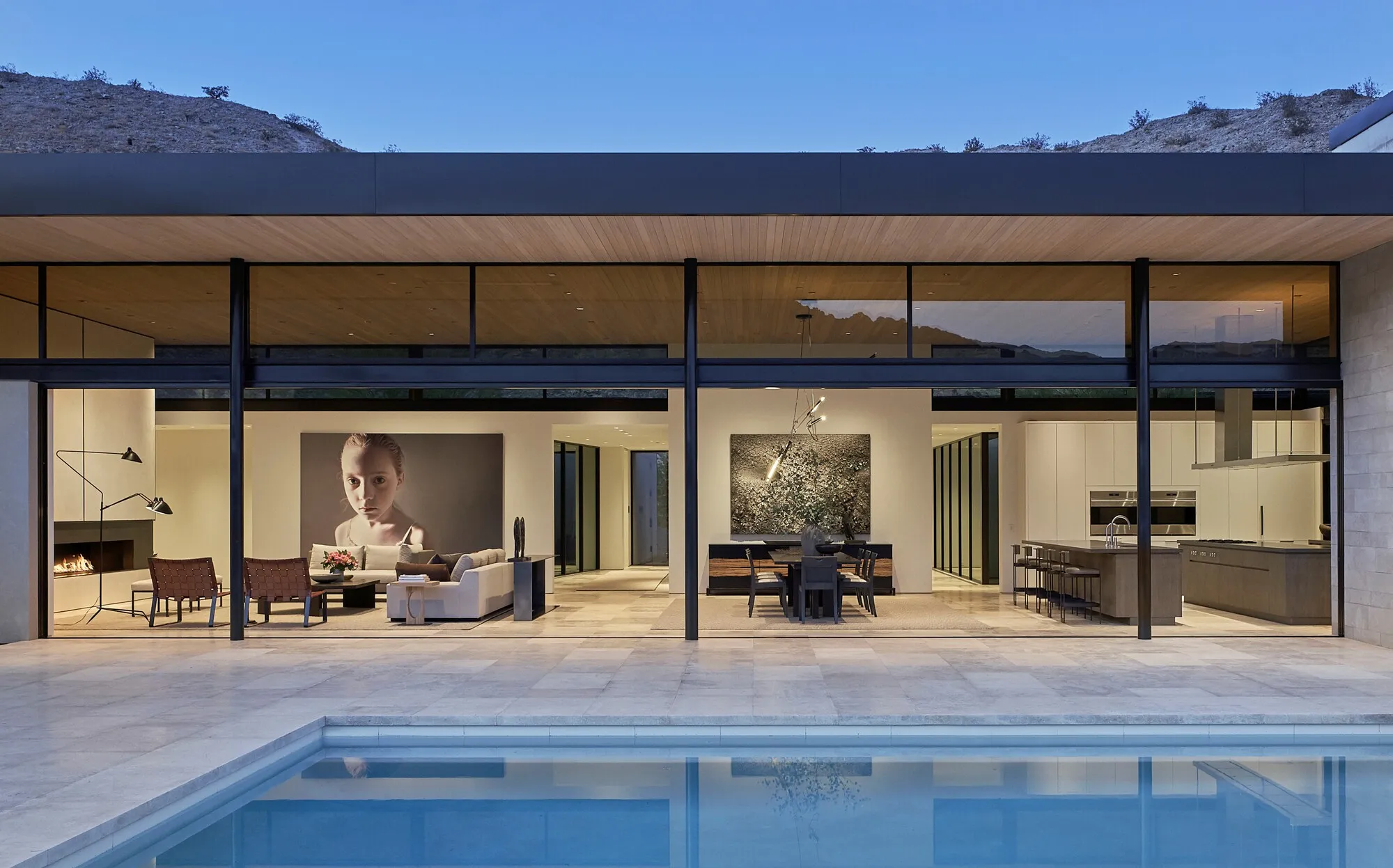 o2 Architecture Branches a Zero-Energy Desert Home Around Courtyards in Palm Desert