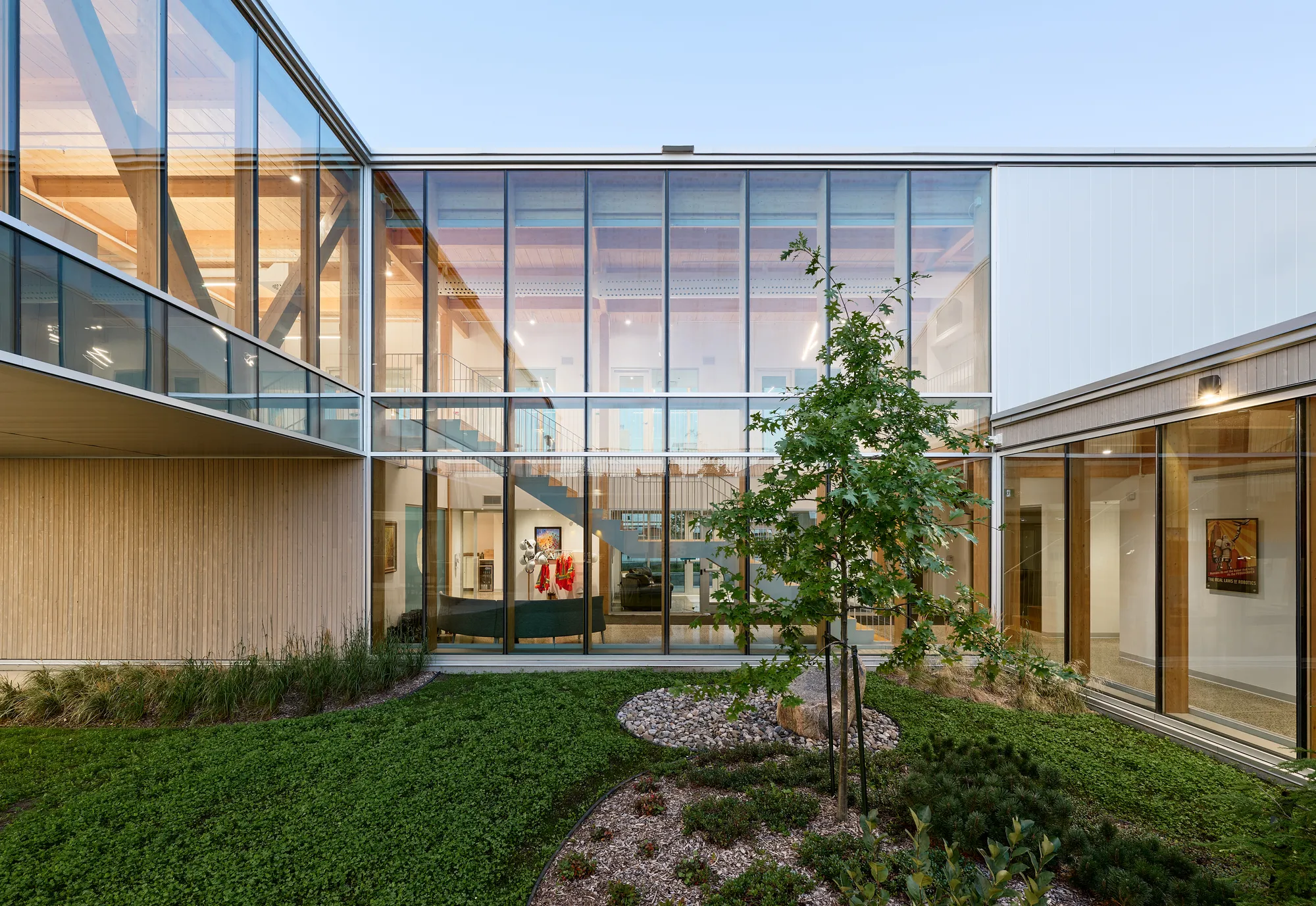 Atelier Guy Architectes Wraps a Factory and Office in Glulam Timber for SmartMill's Lévis Headquarters