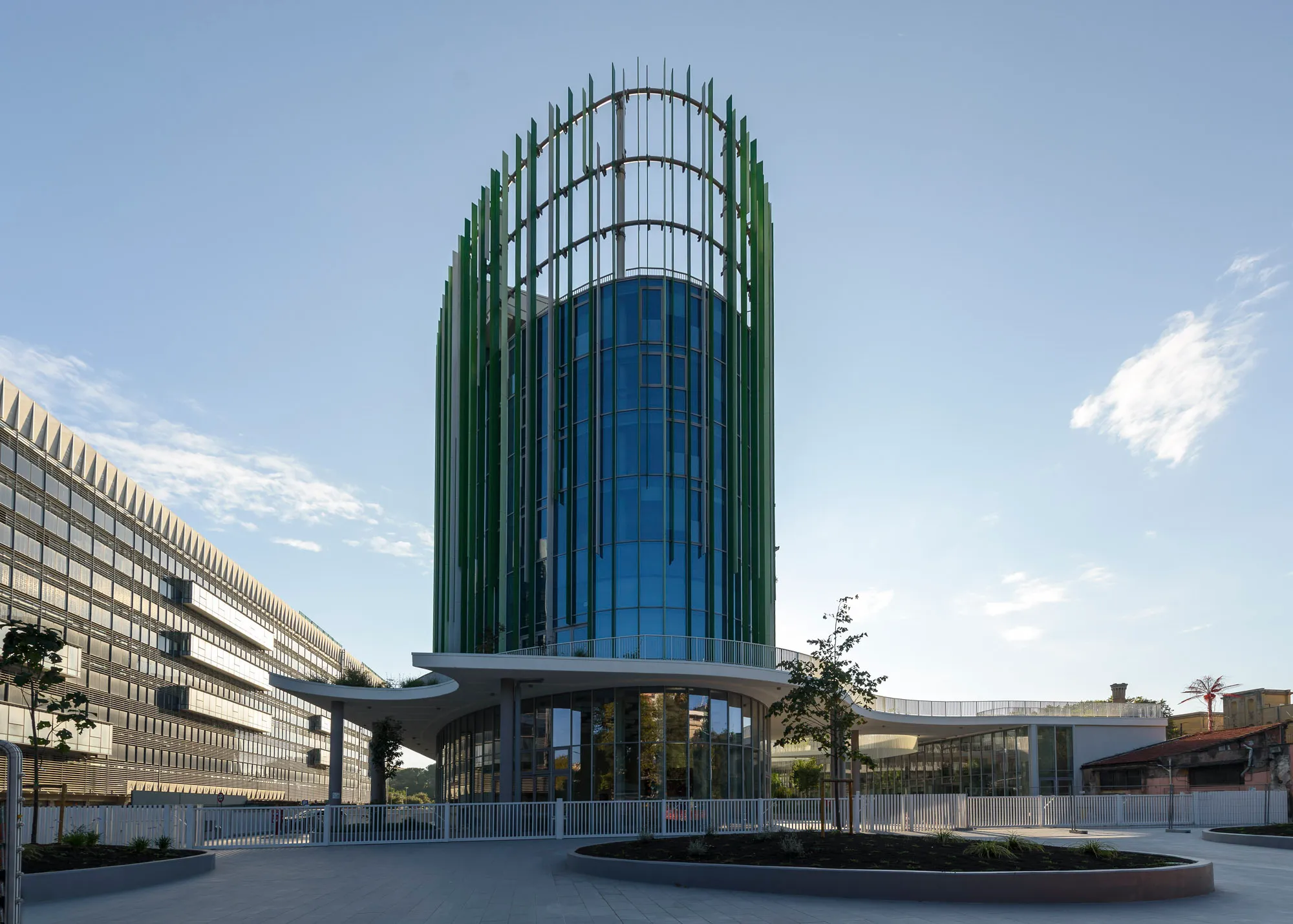 Mario Cucinella Architects Grows Three Elliptical Towers from a Hanging Garden on Via Ostiense
