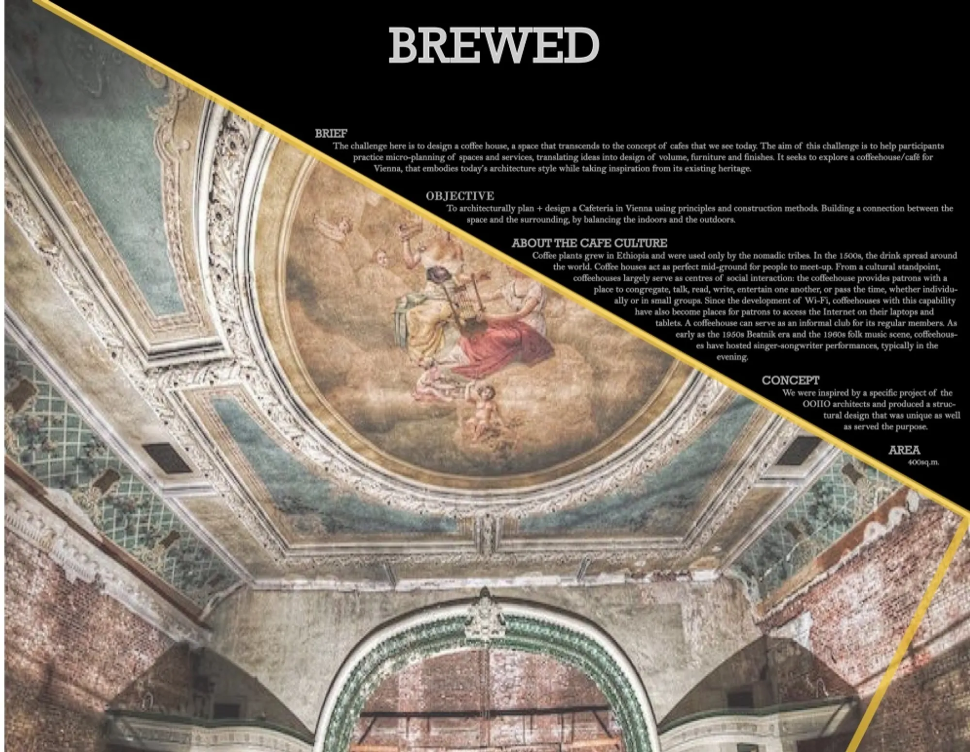 BREWED: A Sustainable Café Architecture Inspired by Viennese Coffee Culture and Nature