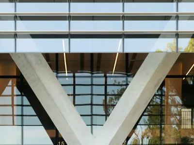 Choi Studio Lifts a Seven-Storey Office Above a Civic Colonnade in Sydney's Macquarie Park