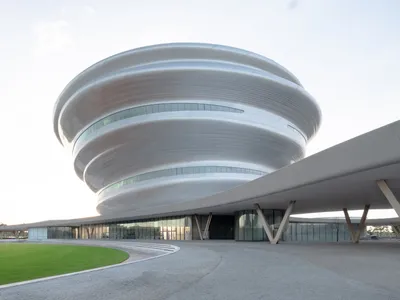 MAD Architects Spirals a Science Museum Around Three Cores on the Edge of a Hainan Wetland