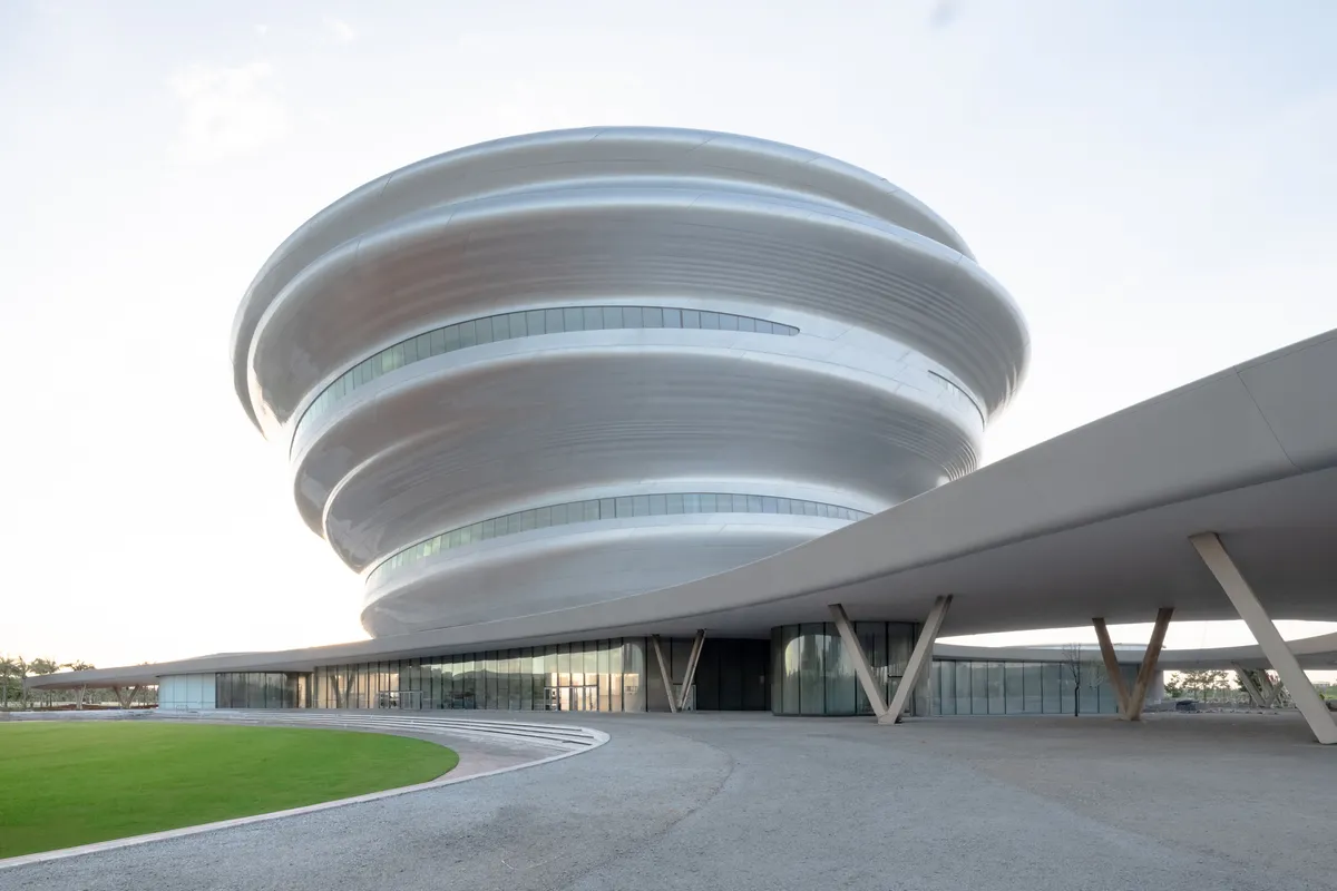 MAD Architects Spirals a Science Museum Around Three Cores on the Edge of a Hainan Wetland