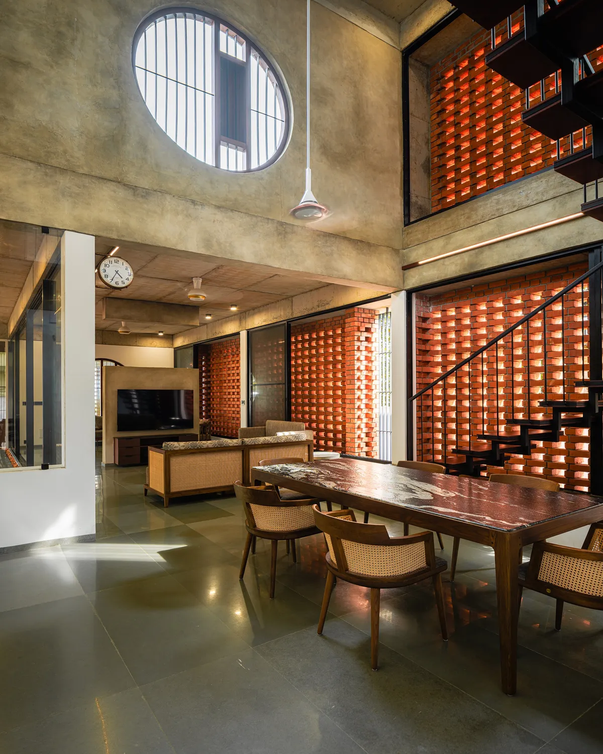 LIJO.RENY.architects Wrap a Kerala Home in a Continuous Perforated Brick Veil