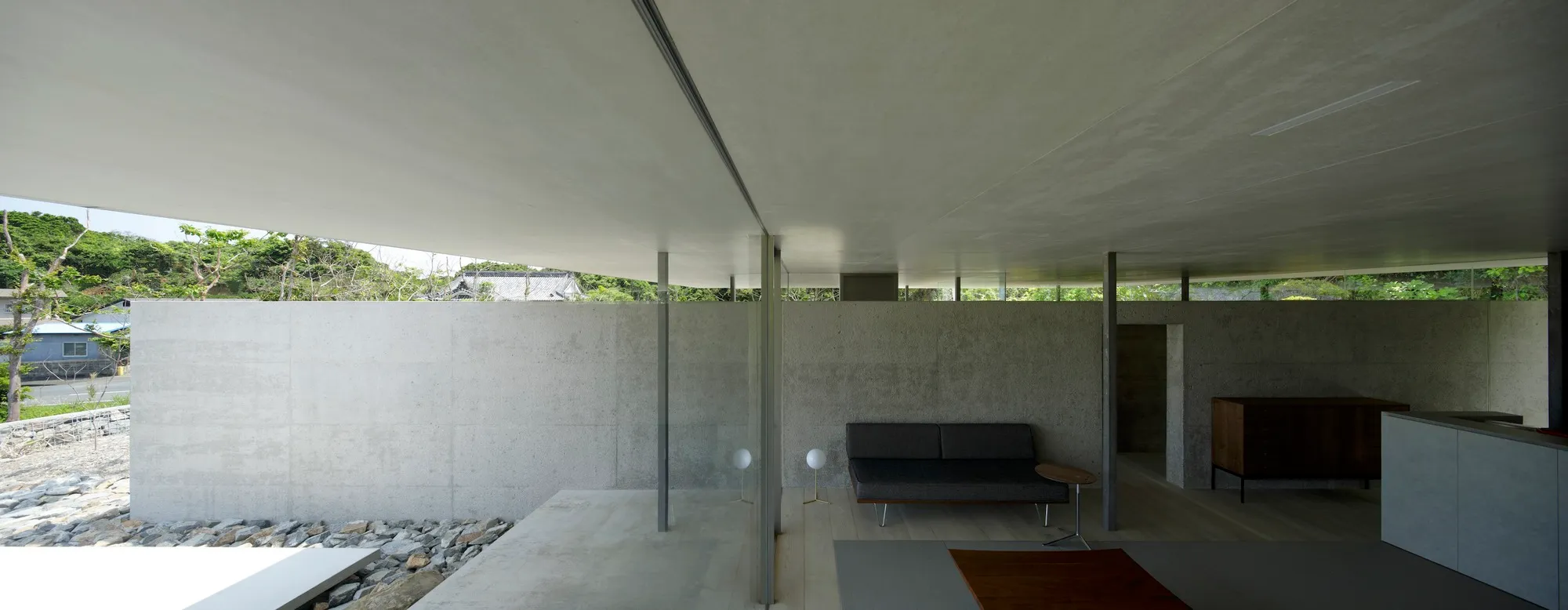 Matsuyama Architect and Associates Shelters an Elderly Couple Under a Single Roof Canopy in Amami