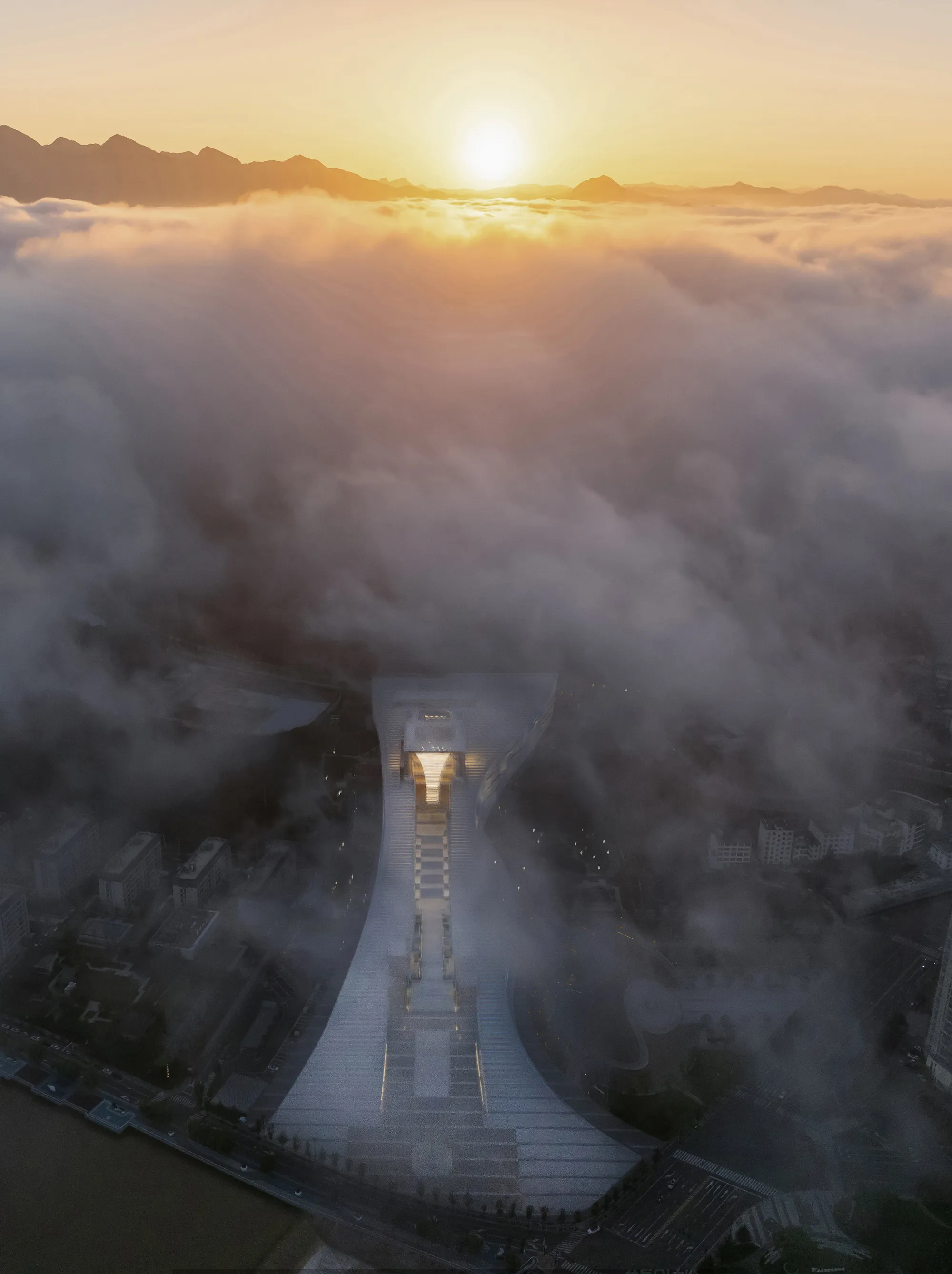 CSADI Carves a Jade Blade into the Qinling Mountains for China's First Ecology Museum