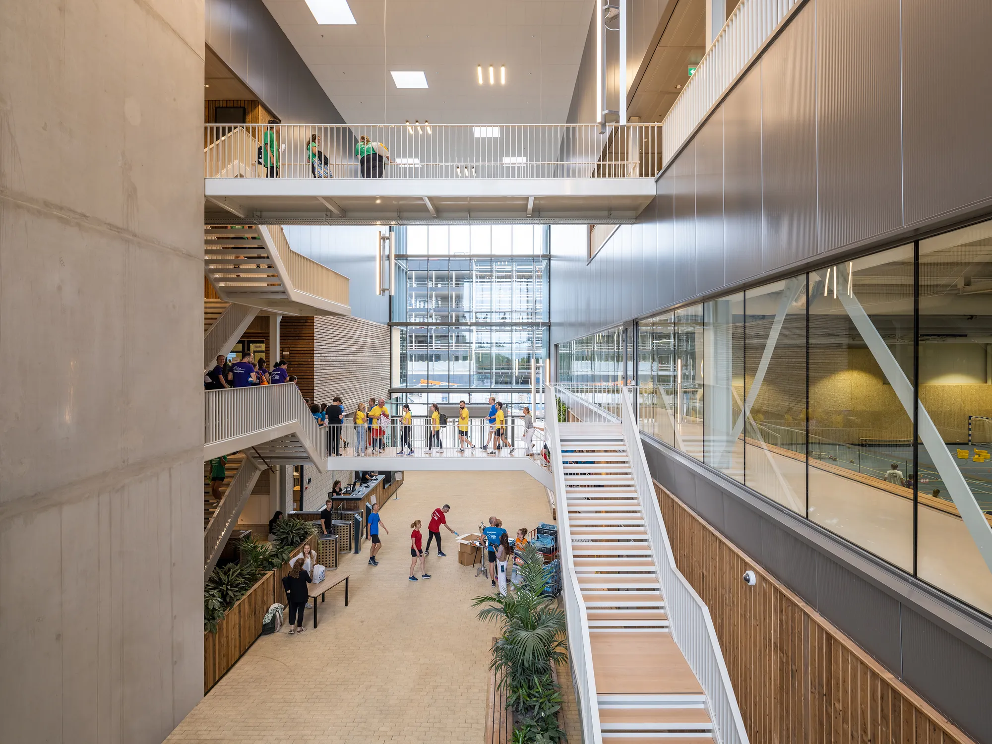 VenhoevenCS Stacks Fifty Sports into One Energy-Neutral Campus Building in Rotterdam