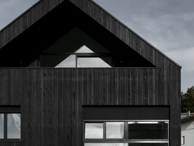 Roland Baldi Architects Chars a Timber Forestry Station Black in South Tyrol's Most Wooded Municipality