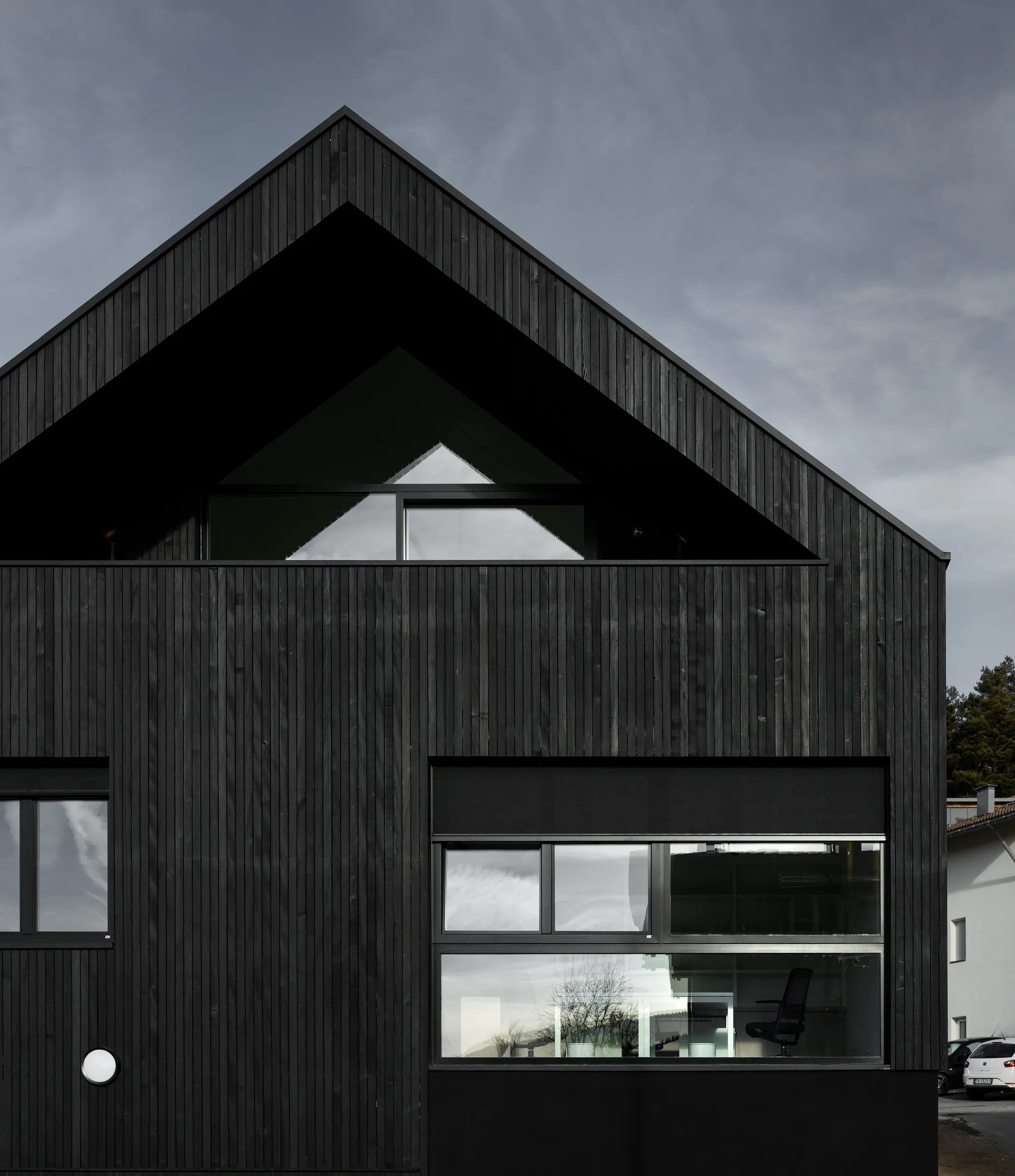Roland Baldi Architects Chars a Timber Forestry Station Black in South Tyrol's Most Wooded Municipality