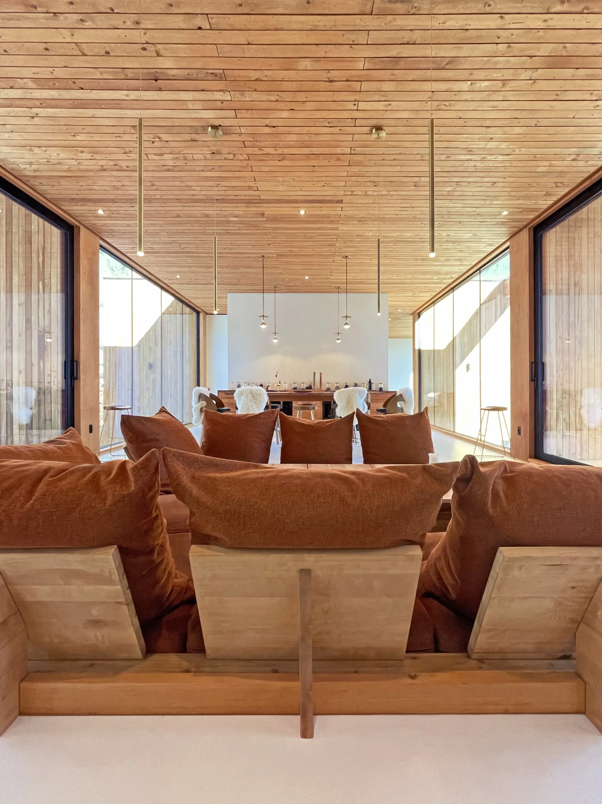 L'Empreinte Design Architecture Perches a Timber Home in a Quebec Maple Grove
