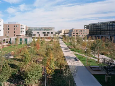 Marc Mimram Arranges Eight Buildings Around a Five-Acre Park to Unify a Scattered Research Campus
