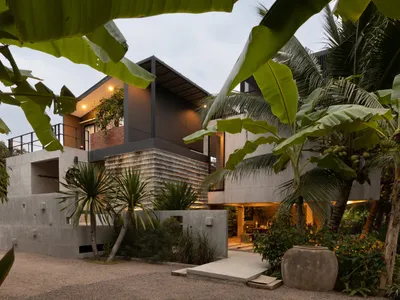 Volume Matrix Studio Builds a Retirement Home Among Fireflies and Coconut Palms in Amphawa