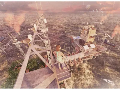Proximity Island: Adaptive Reuse Architecture Reimagines an Oil Rig as a Floating Sanctuary for Reflection and Ecologica