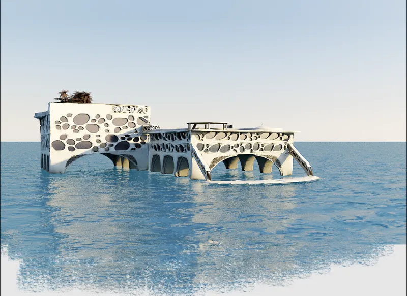 Rooftop Garden and Observation Deck Designed for Relaxation and Scientific Collaboration