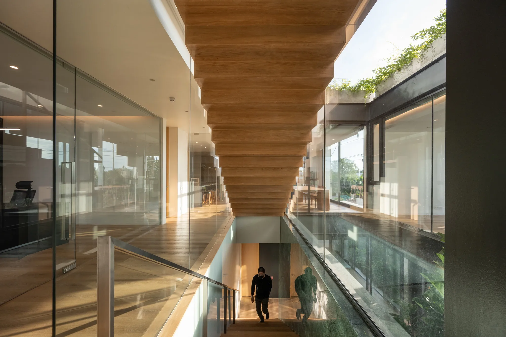 V2in Architects Stack Cantilevered Cubes into a Home Office Hybrid in Nakhon Pathom