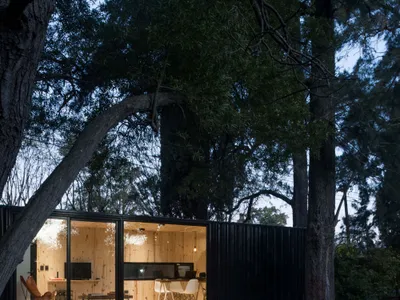 Juan Barbero Arquitecto Converts a Shipping Container into a Forest Workspace in City Bell