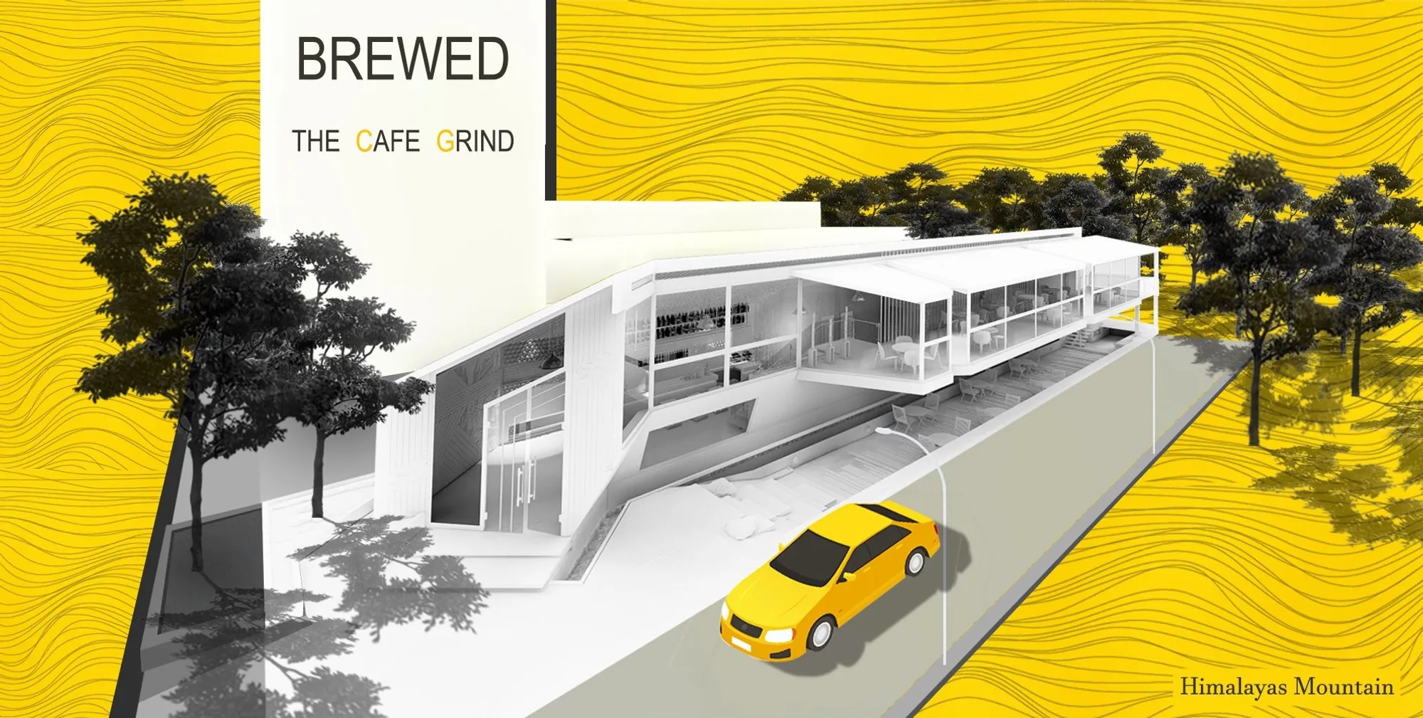 BREWED – The Cafe Grind: A Sustainable Café Architecture Inspired by Vienna's Landscape and Culture