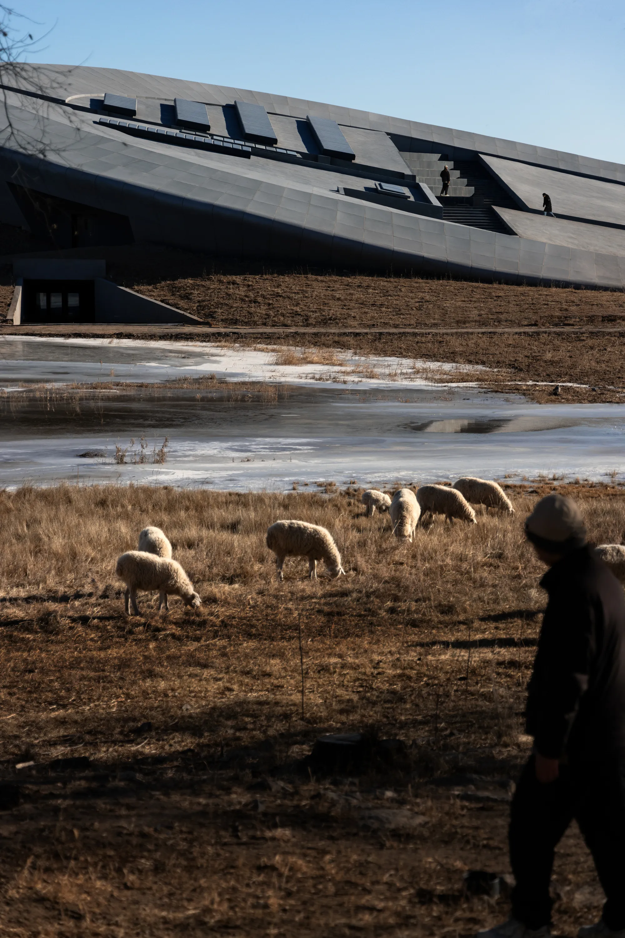 BUZZ Architects Plant a Buried Ark and a Beacon Tower on the Mongolian Steppe