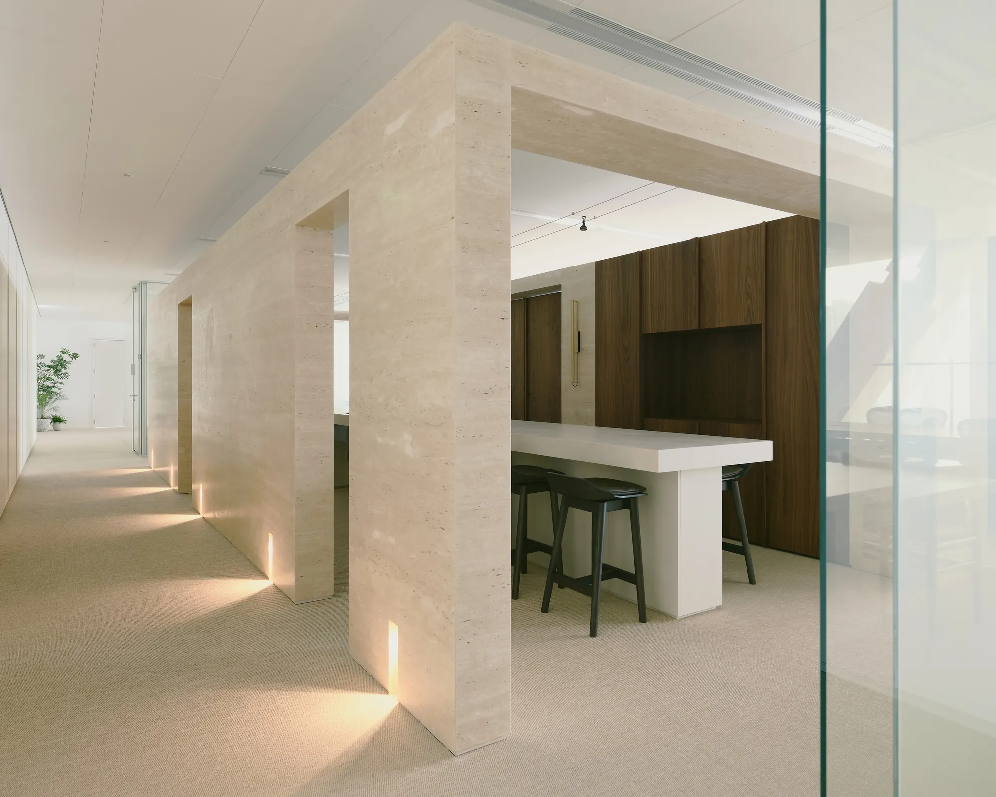 Minuspluse Design Puts the Kitchen at the Center of a 6,400 m² Taipei Financial Office