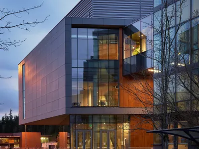 Perkins&Will Twists Two Volumes into a Gateway for Science at Western Washington University