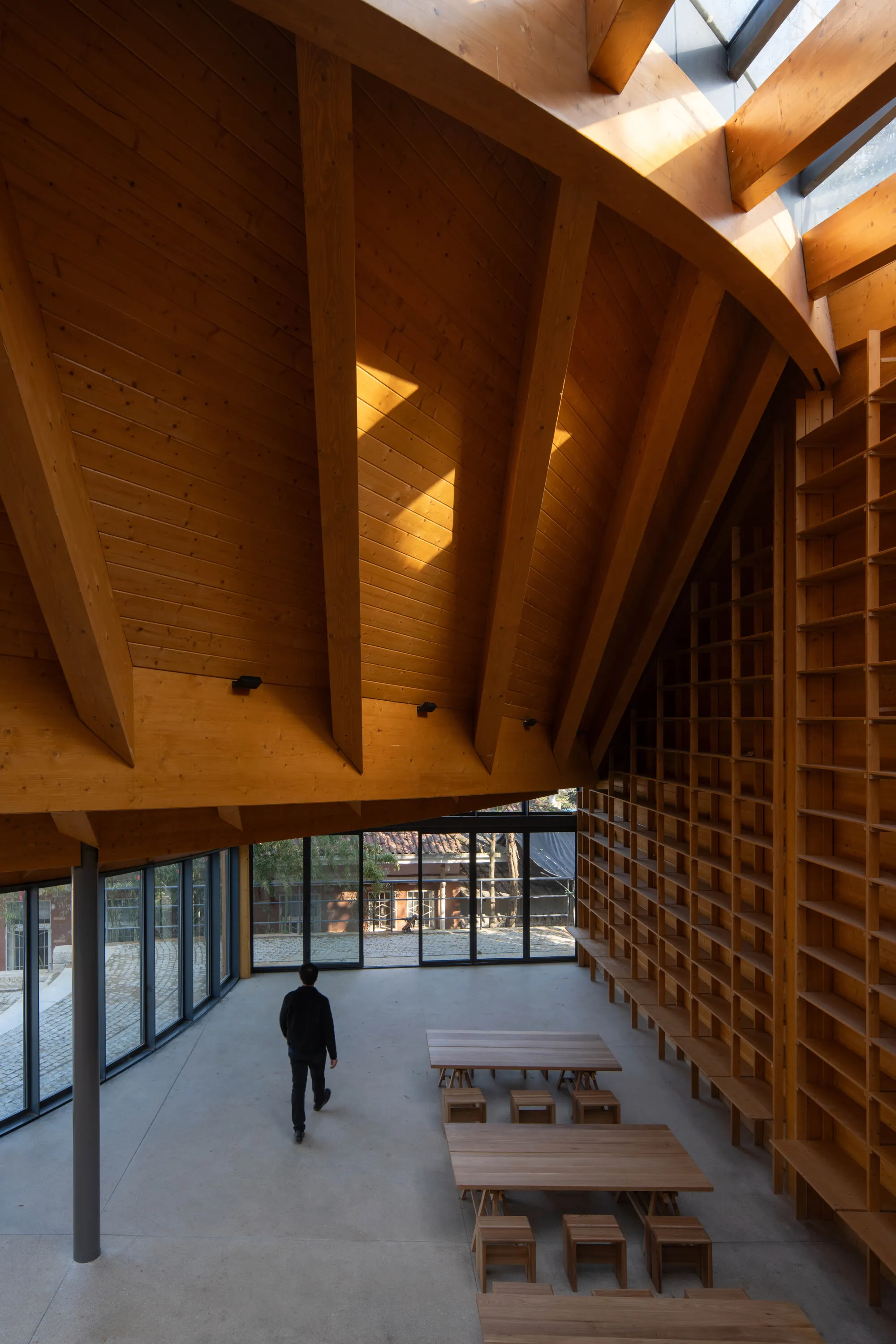 Primary Architects Raises a 26-Meter Timber Span to House Village Carpentry in Rural Xinyang