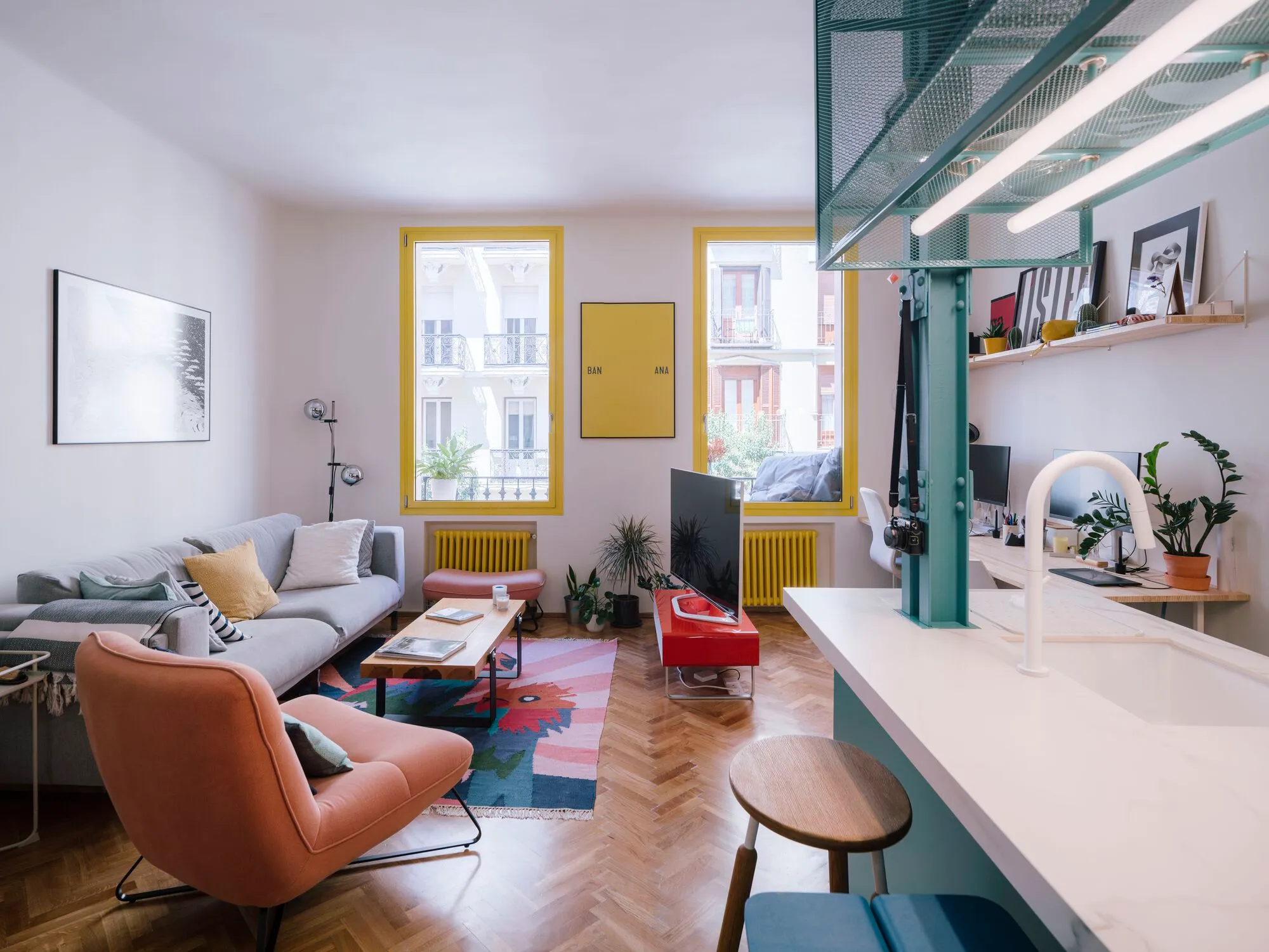 Impepinable Studio Packs an Entire Apartment into One Multifunctional Wall in Madrid