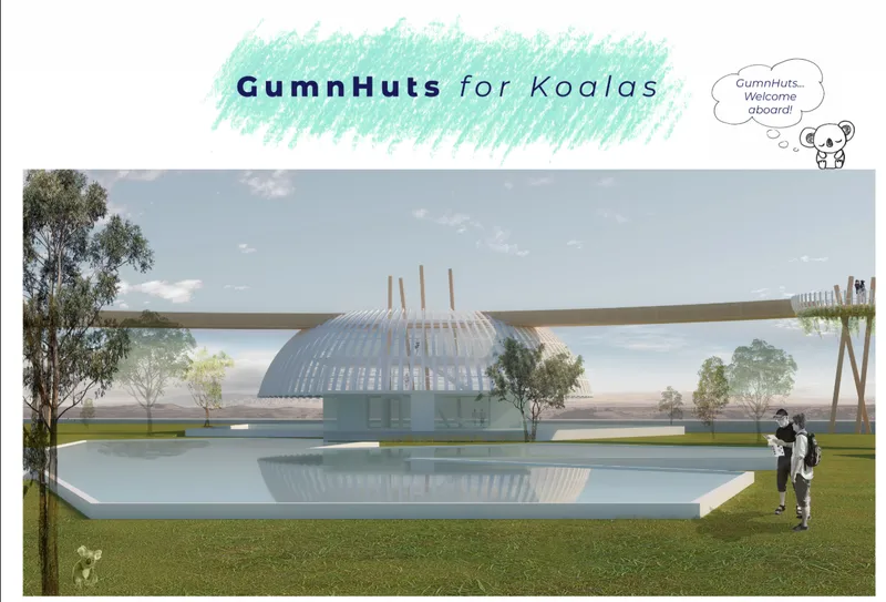 Elevated rehabilitation dome designed to preserve the Queensland landscape while creating immersive ecological architecture.