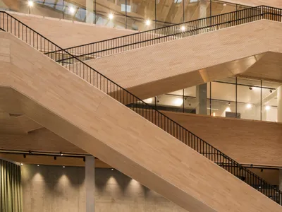 Baumschlager Eberle Wraps a Bioclimatic Timber Office in Copper on Nantes Island