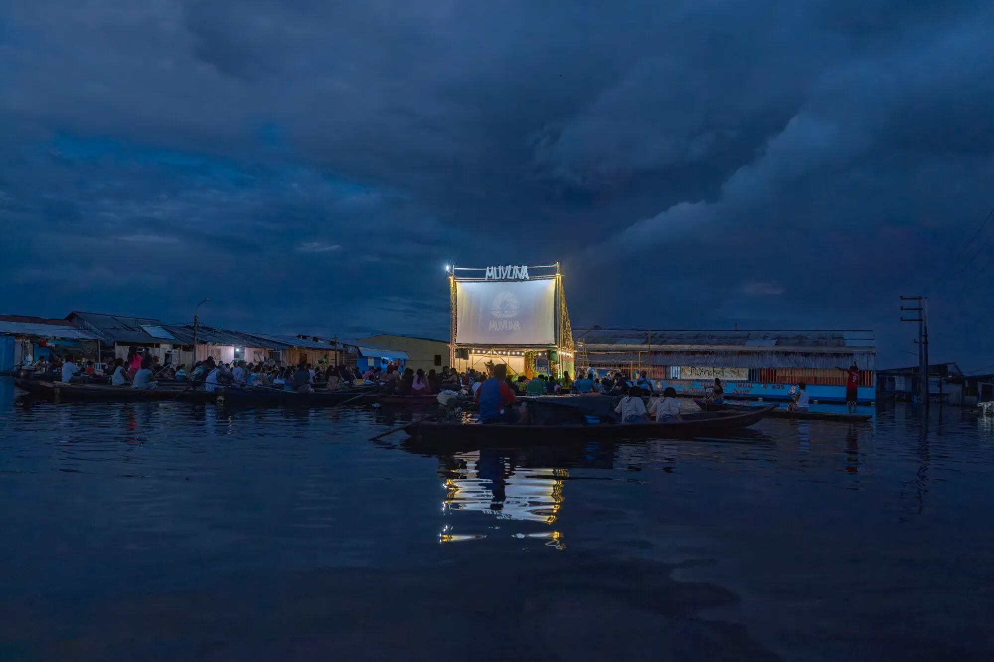 Espacio Común Builds a Floating Stage on a Rising Amazon River for Iquitos' Muyunafest