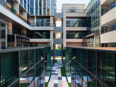 KARO Architects Splits a Korean Office Tower Around an Open-Air Courtyard Spine