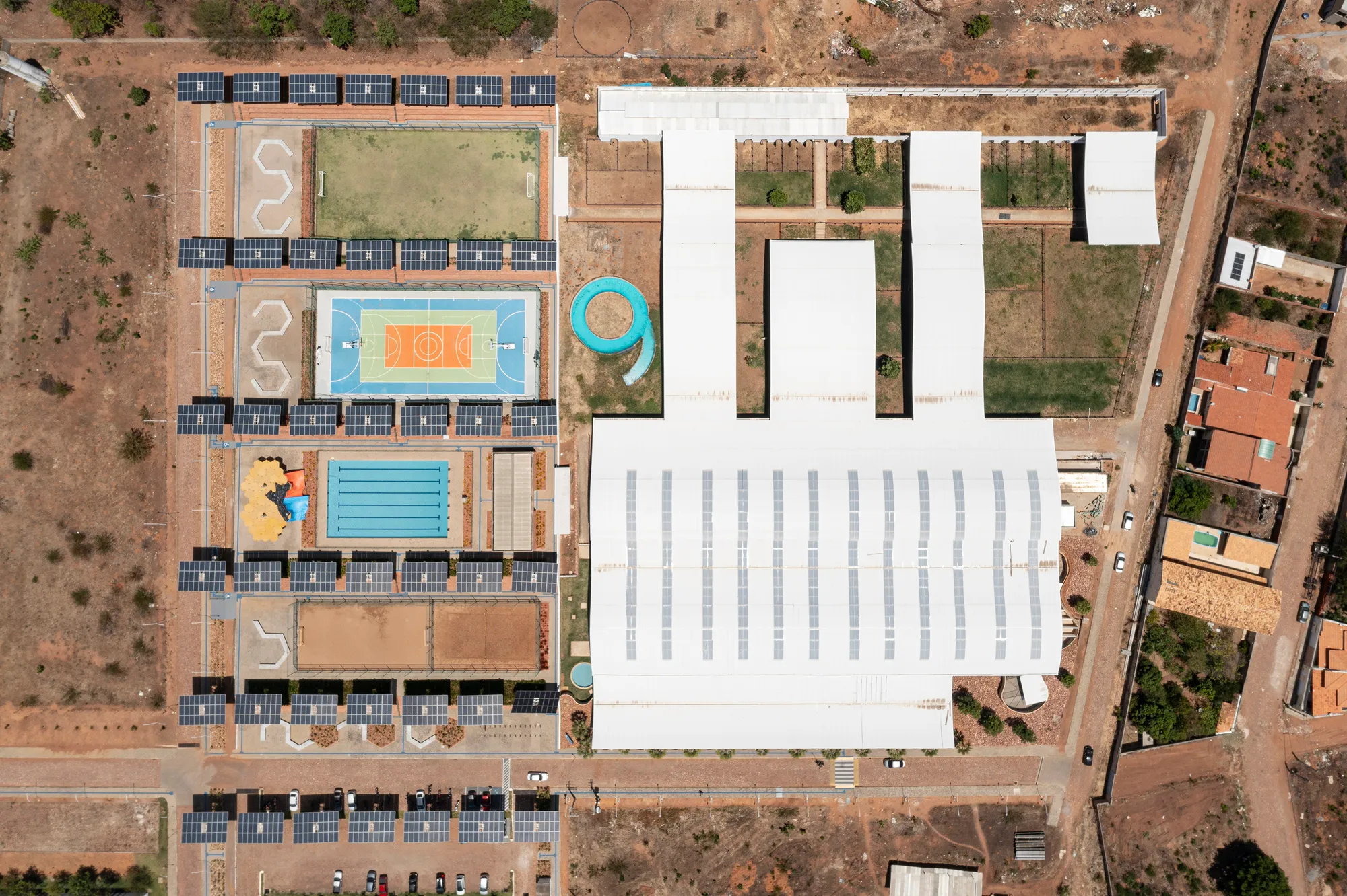 Lins Arquitetos Plants a Forest of Solar Trees Over a University Sports Center in Brazil's Arid Northeast