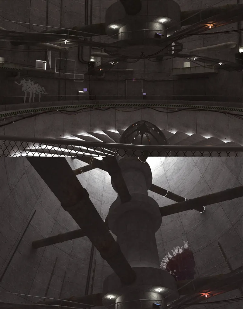 Cyber Oyster transforms abandoned offshore infrastructure into a futuristic marine ecosystem inspired by oyster biomimicry and adaptive reuse architecture.