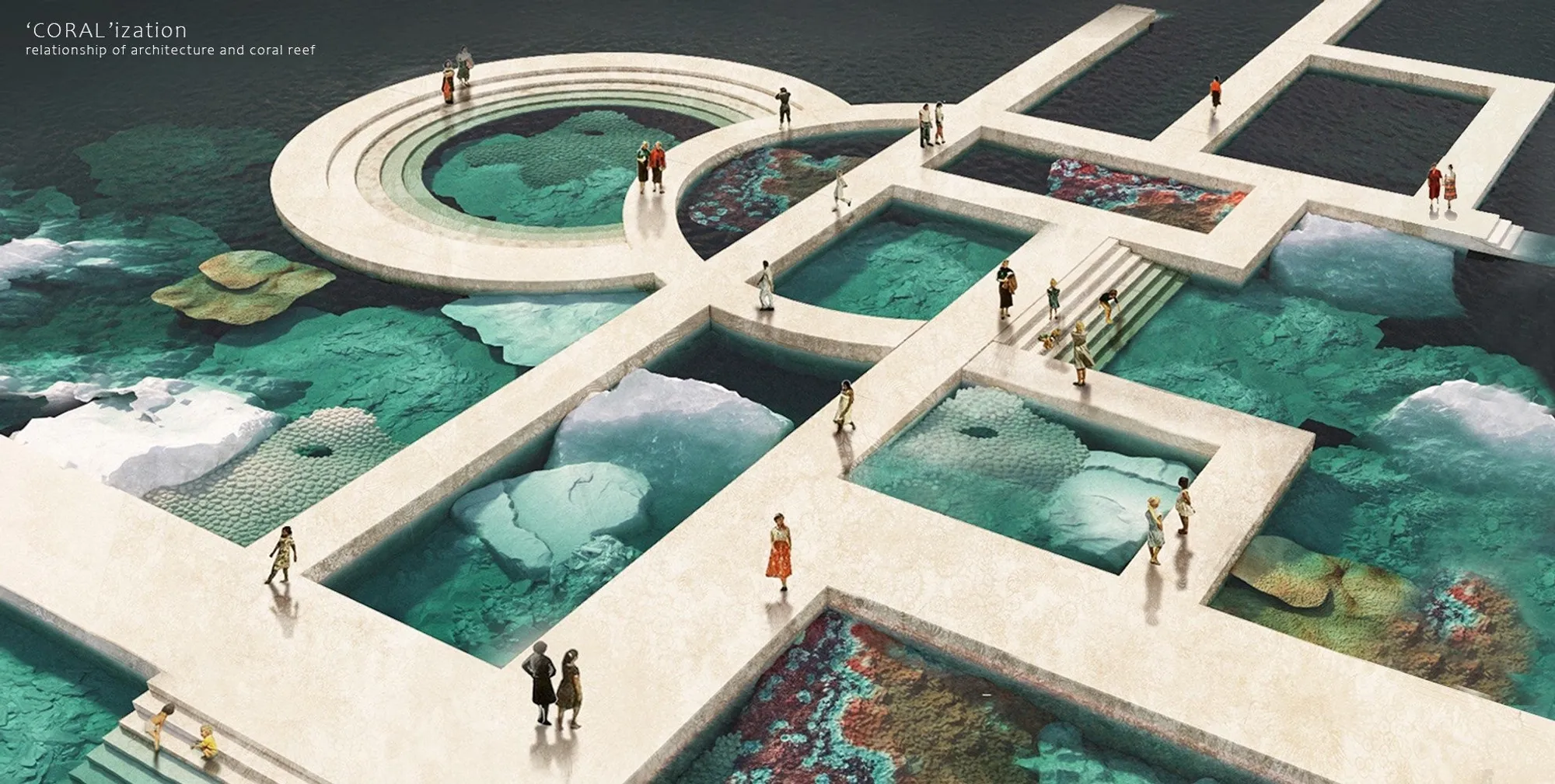A Visionary Sustainable Architecture Project Transforming Offshore Oil Rigs into Living Coral Islands