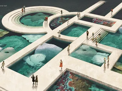 A Visionary Sustainable Architecture Project Transforming Offshore Oil Rigs into Living Coral Islands