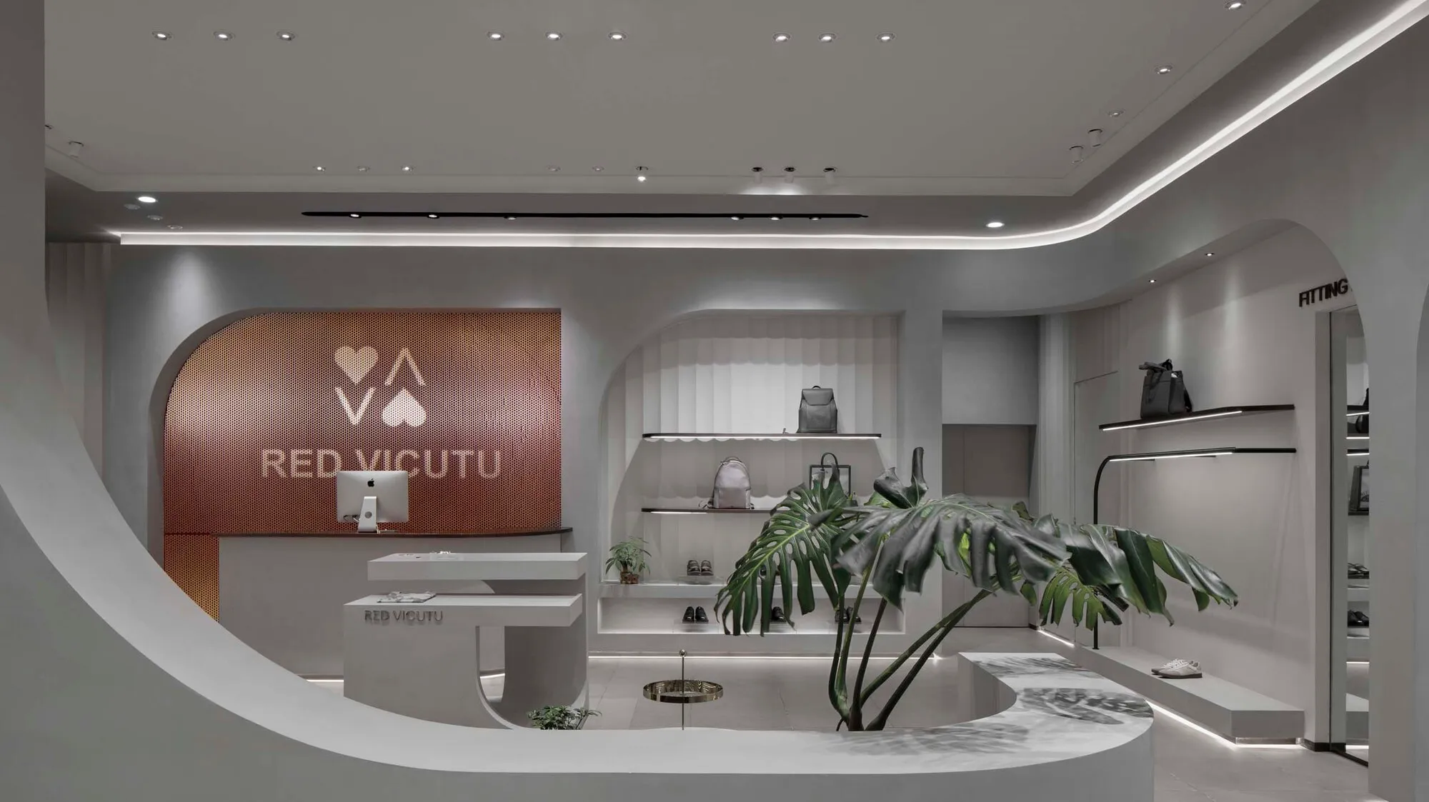 AntiStatics Architecture Wraps a Beijing Activewear Store in Fabric-Inspired Curves